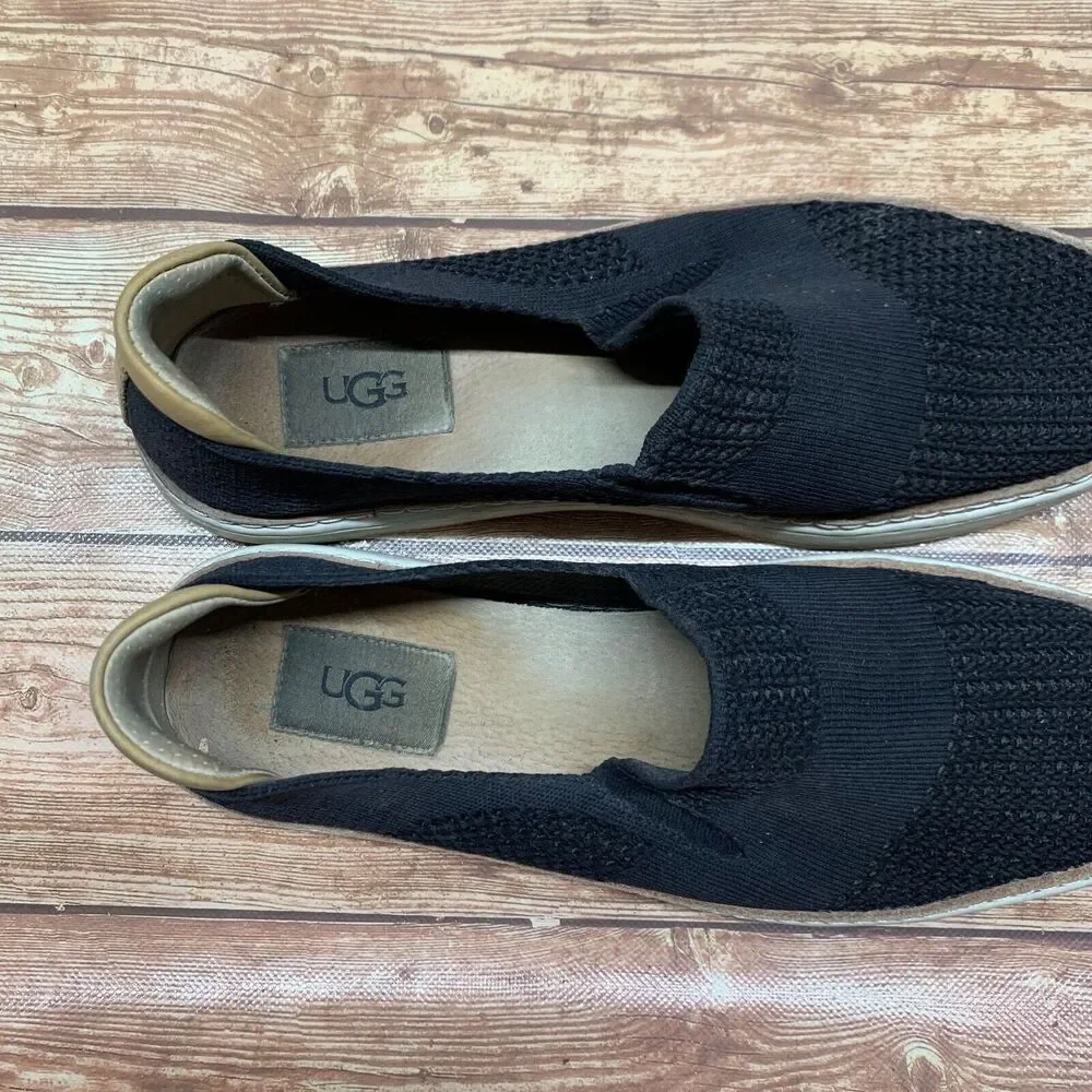 Ugg Women’s Sammy Black Knit Slip On Casual‎ Comfort Sneakers 1016756 Size 9